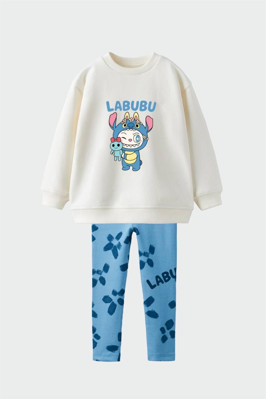 Labubu Baskılı İkili Takım