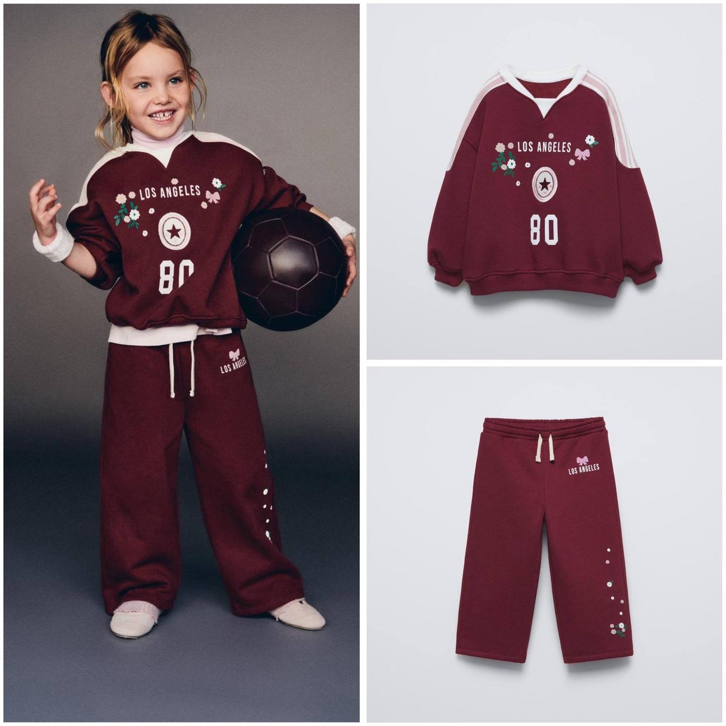 Los Angeles 80 Baskılı İkili Takım