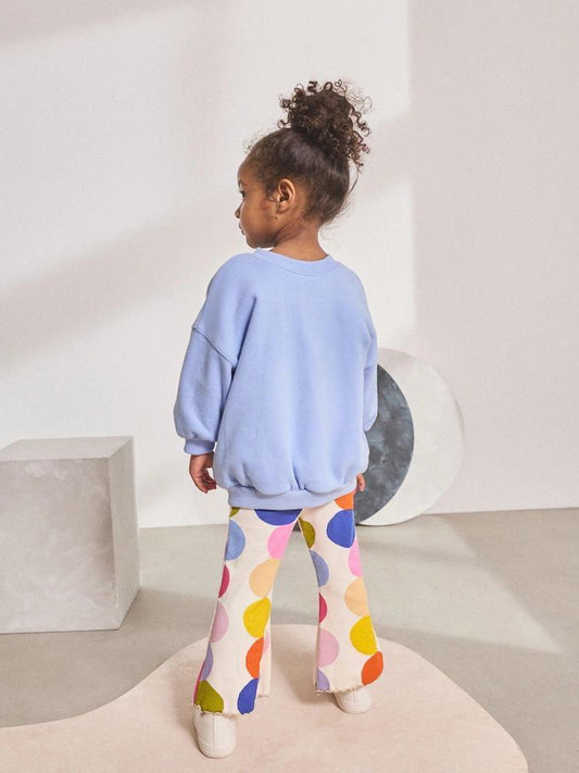 Gökkuşağı Baskılı İkili Takım