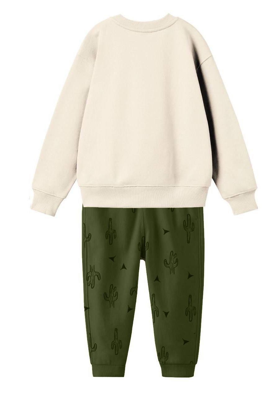 GAP Kaktüs Desen Baskılı İkili Takım-Yeşil