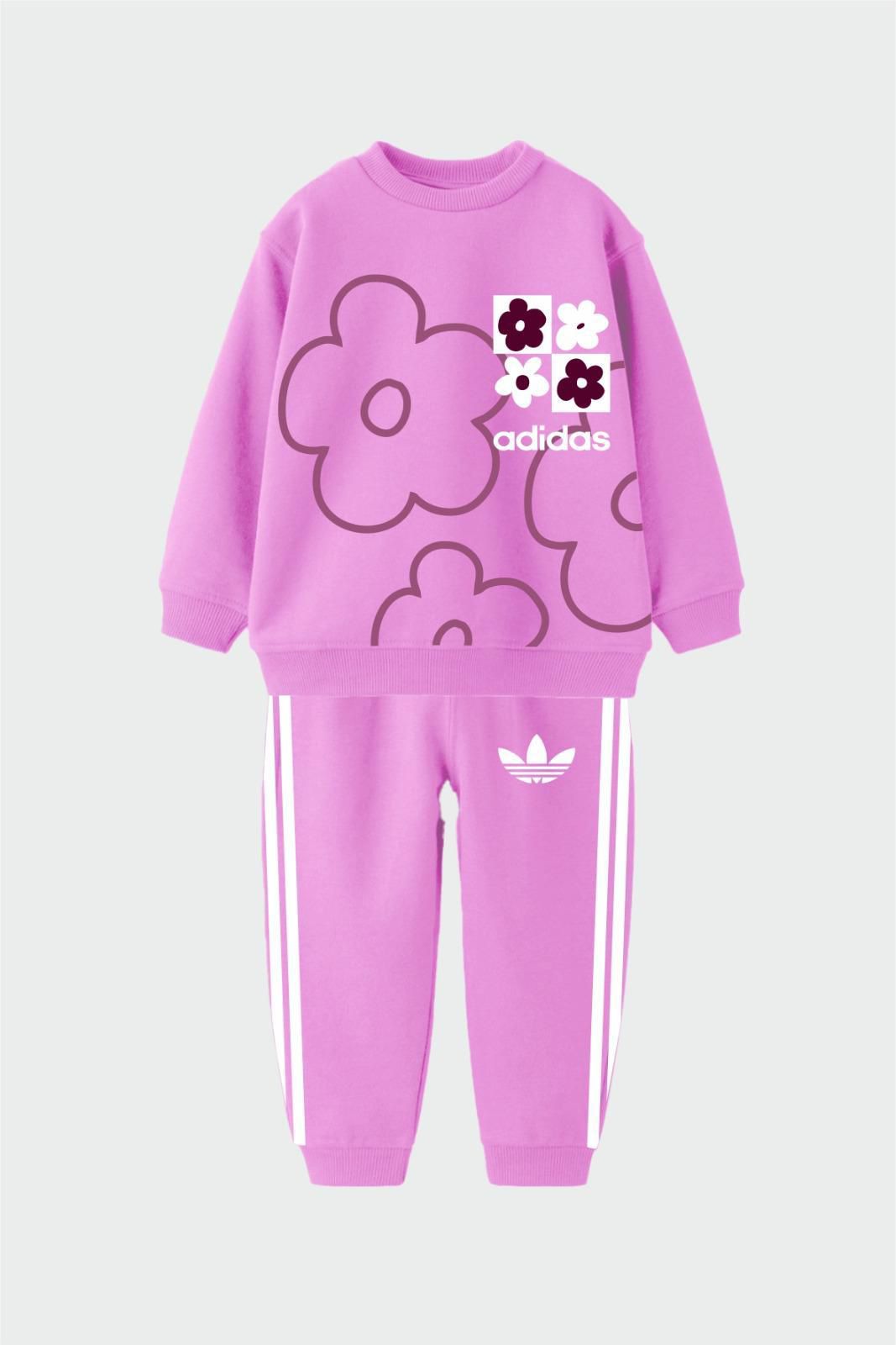 ADS Çiçek Baskılı İkili Takım-Pembe