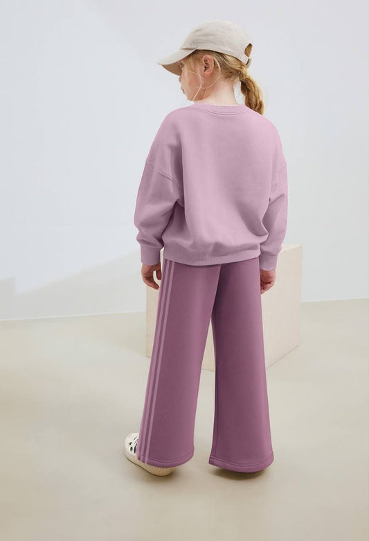 ADS Bear Baskılı İkili Takım-Mor