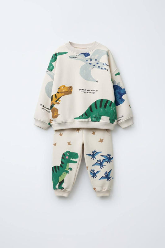Dinozor Macerası Sweatshirt & Eşofman Altı Takımı