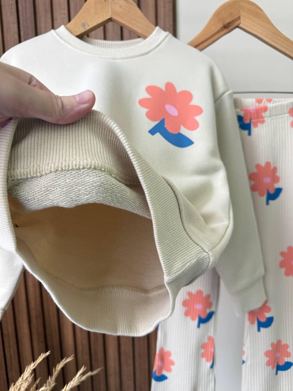 🌸 Floral Heart Pamuklu Takım