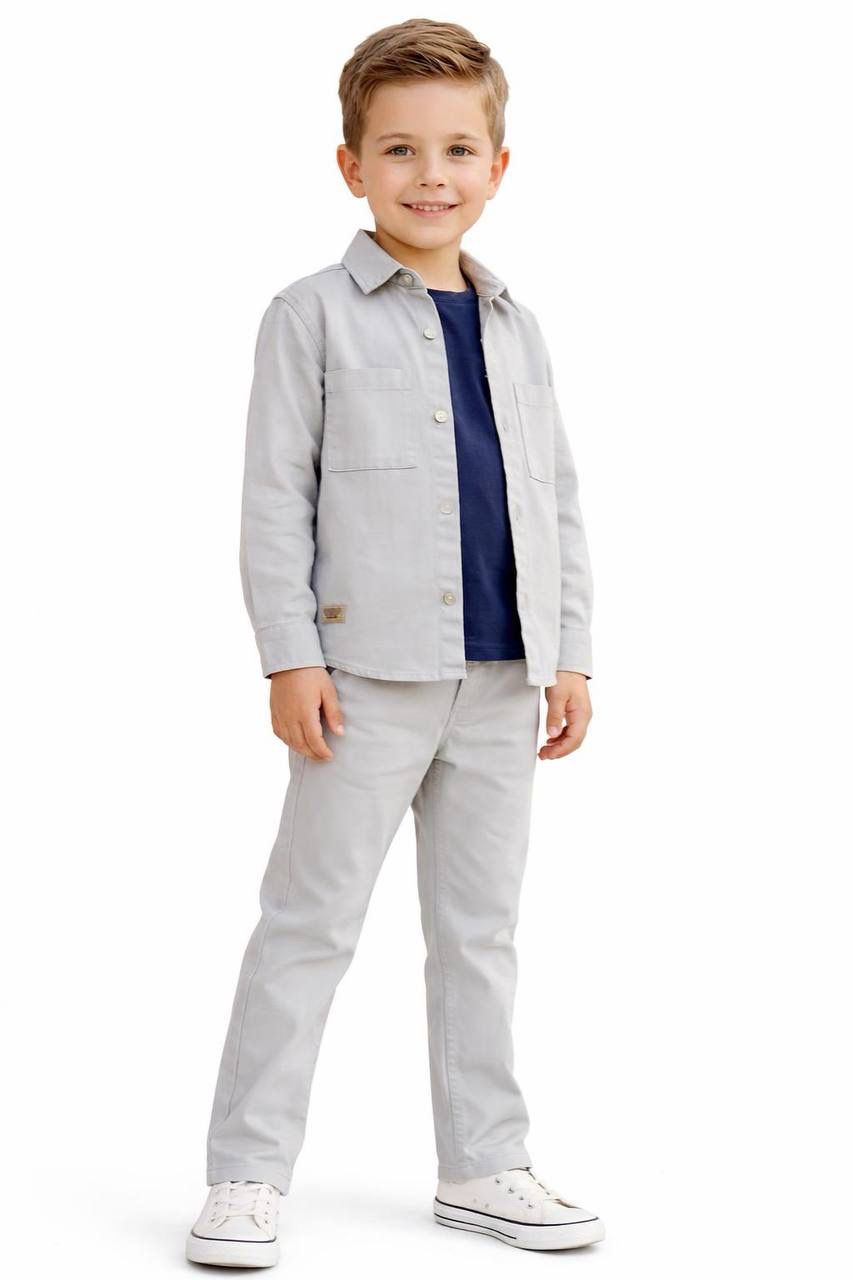 3lü Erkek Çocuk Kanvas Takım