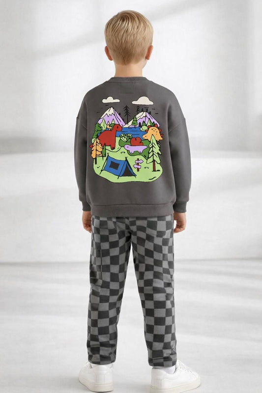 Dinozor Kampı Temalı Eşofman Takımı