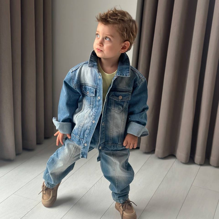 Denim Pantolon-Ceket 2’li Takım