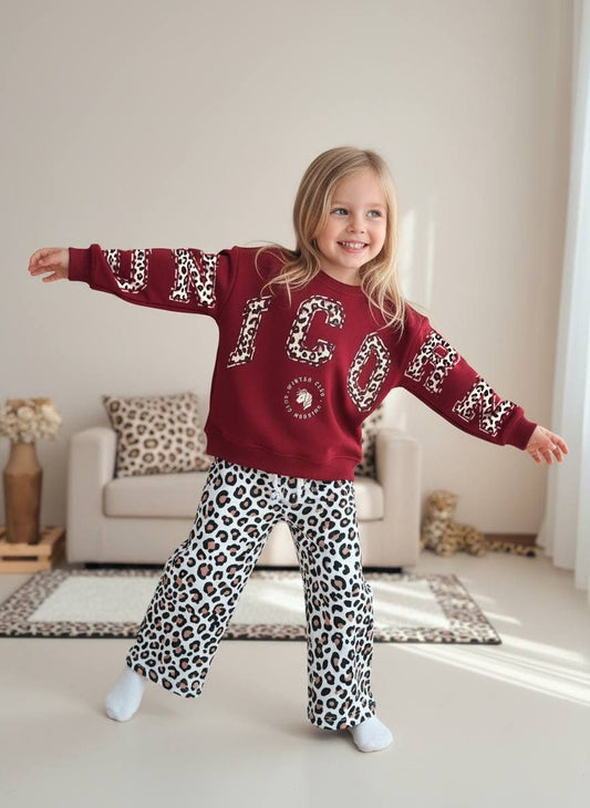 Leopar Desenli 2 Li Takım
