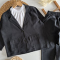 Siyah Blazer Ceket Takım