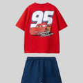 Erkek Çocuk "Lightning McQueen - 95" Baskılı Şortlu İkili Takım