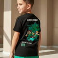Minecraft Karakter Baskılı Erkek Çocuk Şortlu Takım