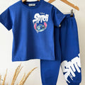 Stitch  Baskılı Takım Mavi