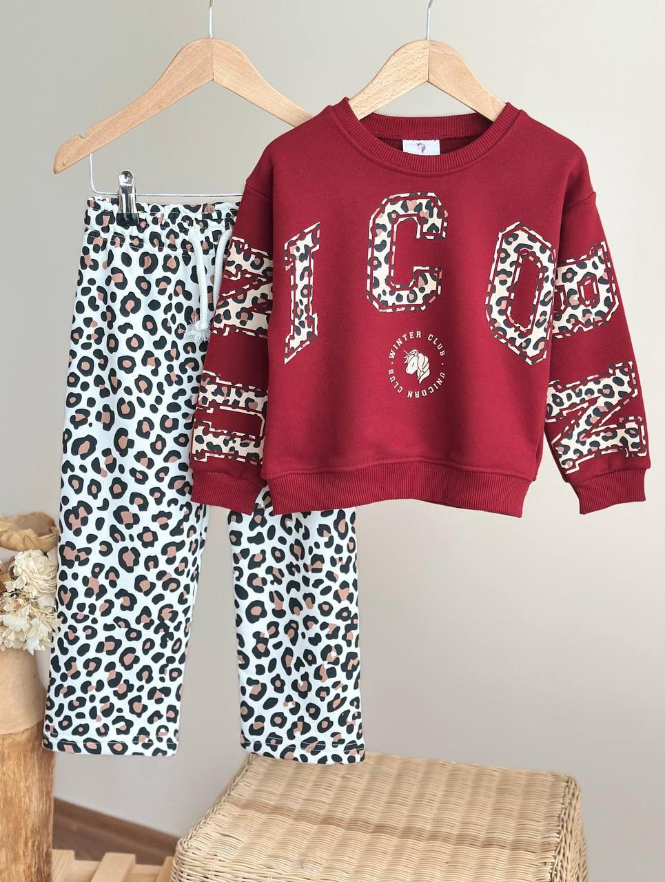 Leopar Desenli 2 Li Takım