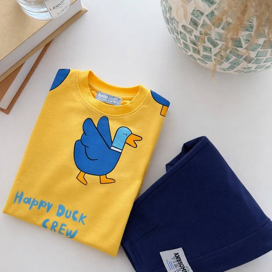 Happy Duck Baskılı Takım