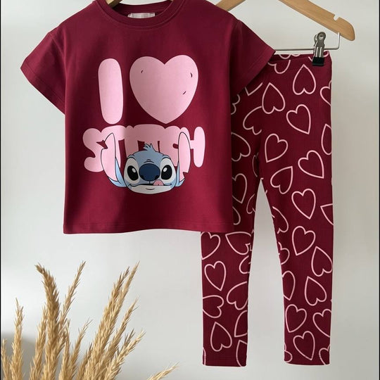 Stitch Baskılı Takım