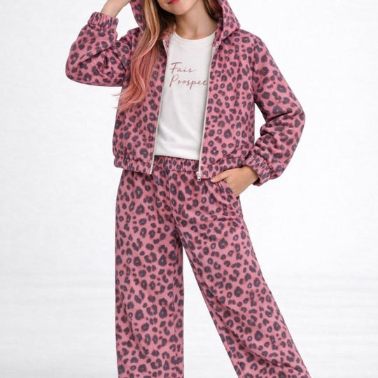 Pembe Leopar 3’lü Premium Kız Takım(4-12 yaş)