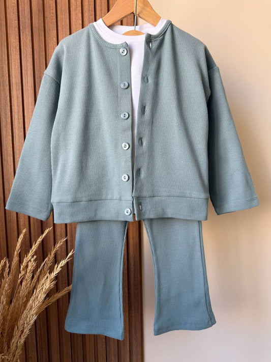 🌿 Soft Sage Fitilli 3'lü Takım