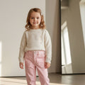 Pastel Pembe Kanvas Pantolon