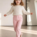 Pastel Pembe Kanvas Pantolon