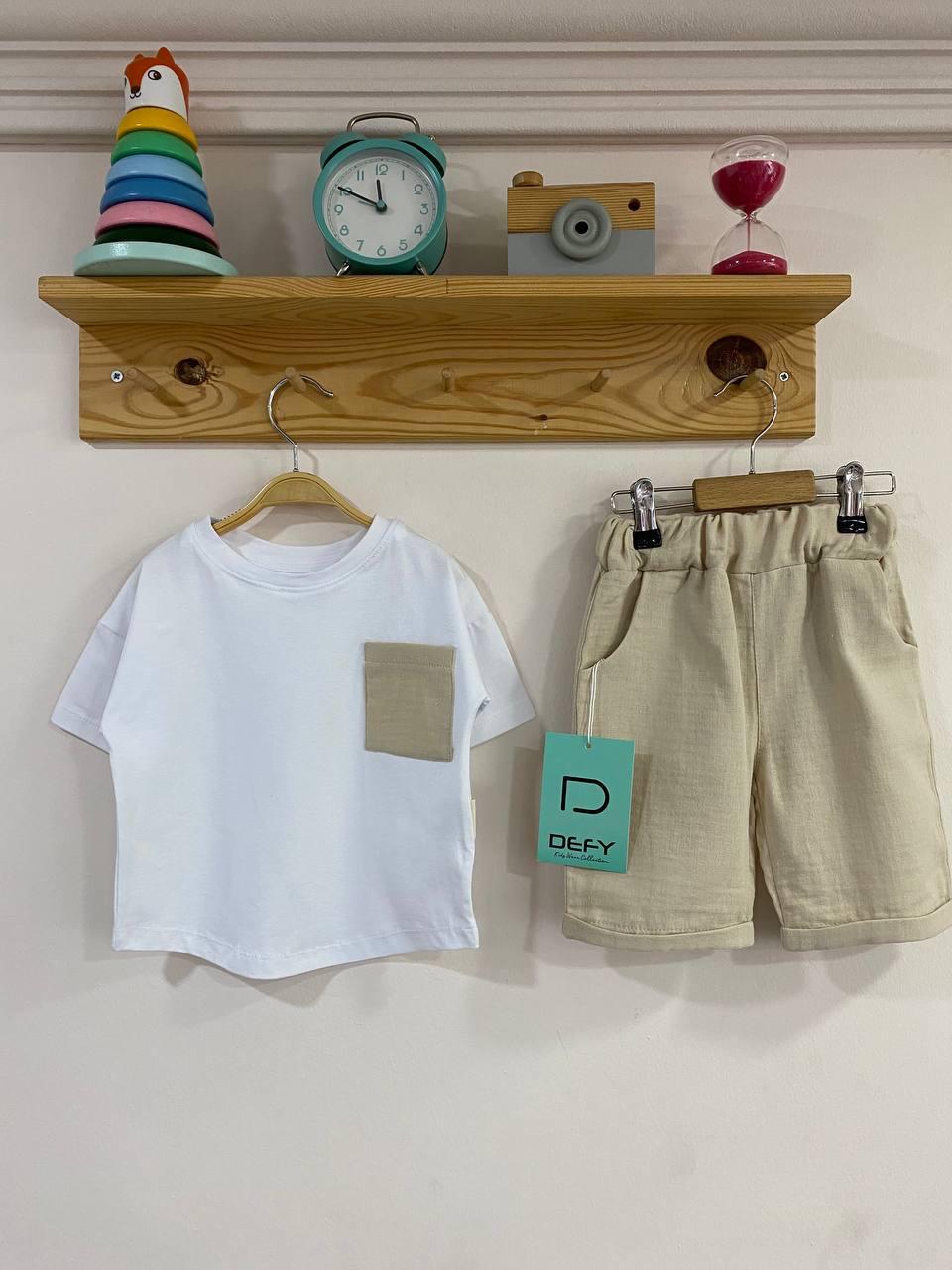 Müslin Krem İkili Takımı