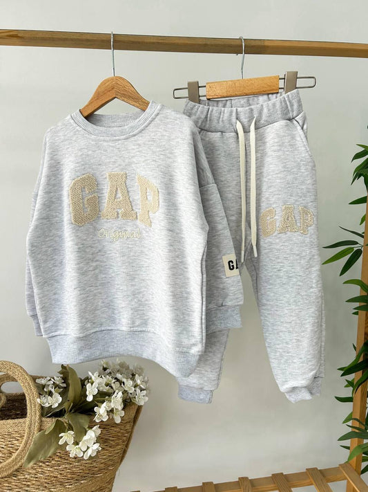 Fırçalı Kumaş GAP Takım Gri