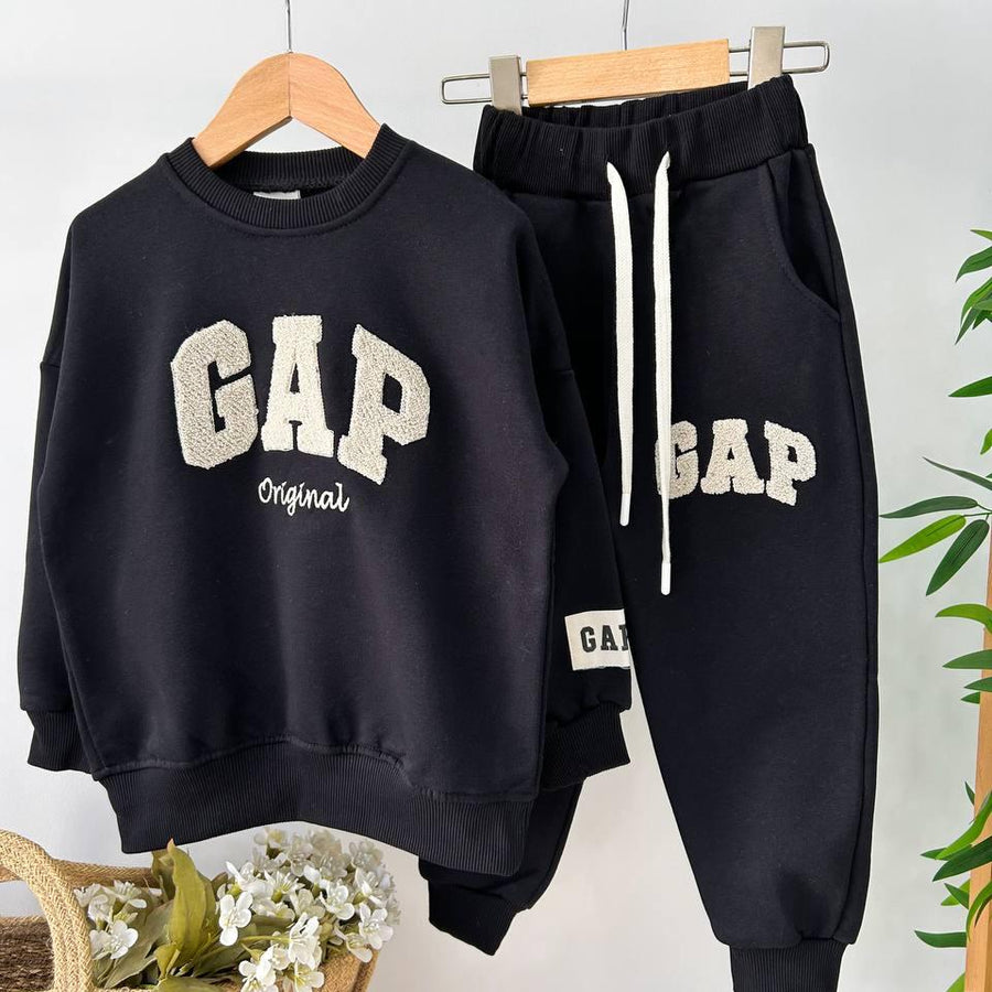 Fırçalı Kumaş GAP Takım Siyah