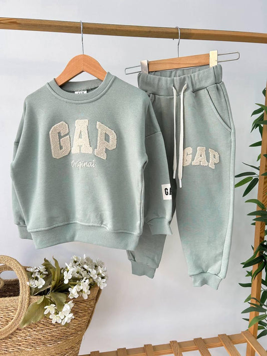 Fırçalı Kumaş GAP Takım Mint Yeşili