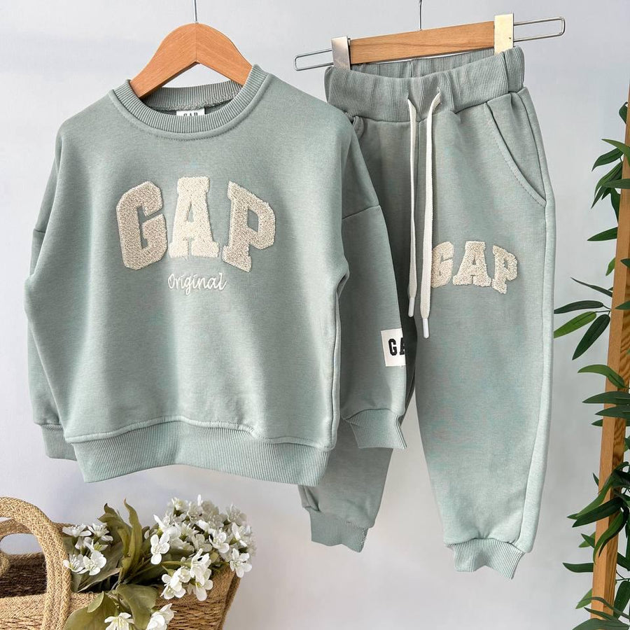 Fırçalı Kumaş GAP Takım Mint Yeşili