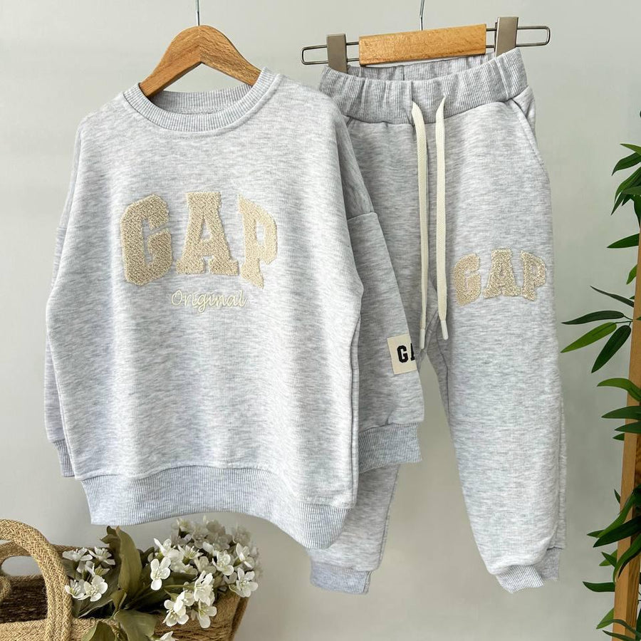 Fırçalı Kumaş GAP Takım Gri