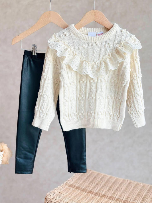 Triko-Deri Tayt İkili Takım