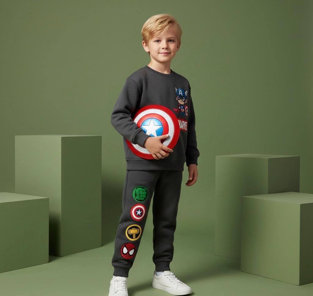 Marvel Baskılı İkili Takım