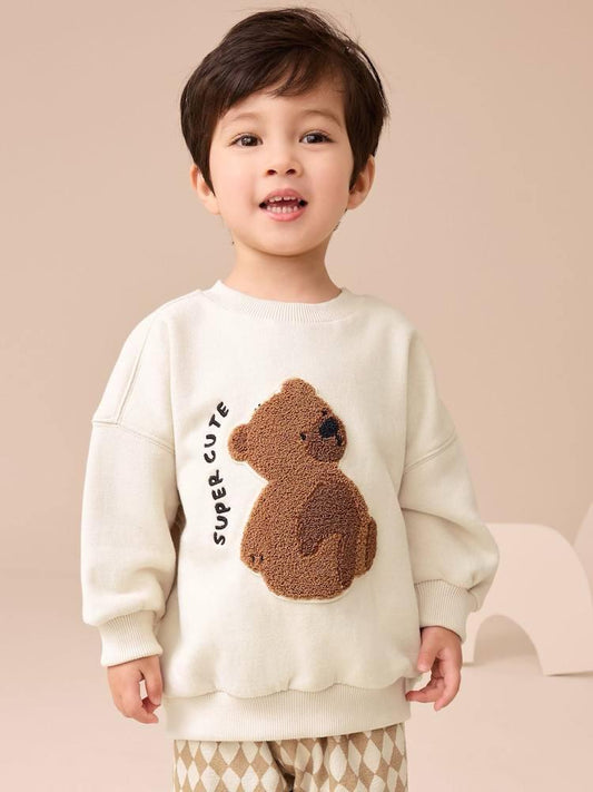 Bear Nakış Detaylı İkili Takım