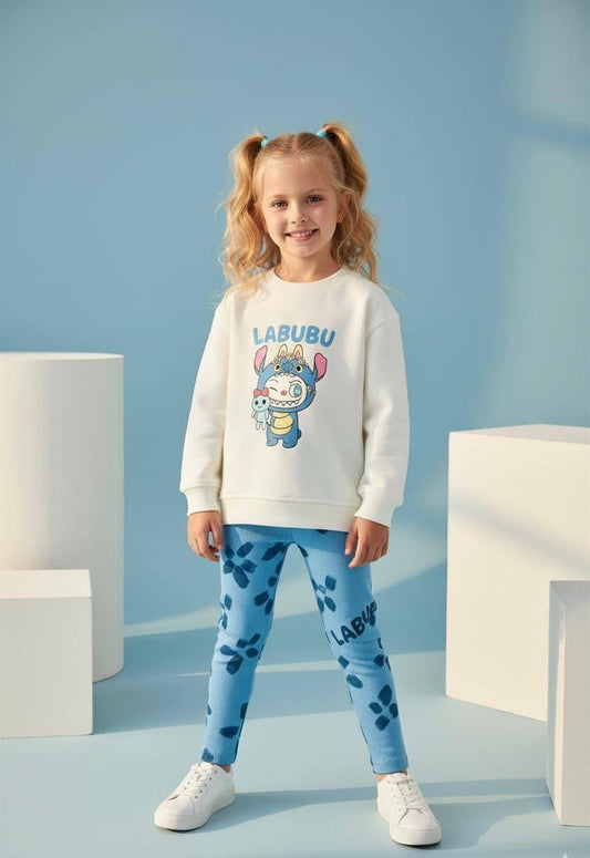 Labubu Baskılı İkili Takım