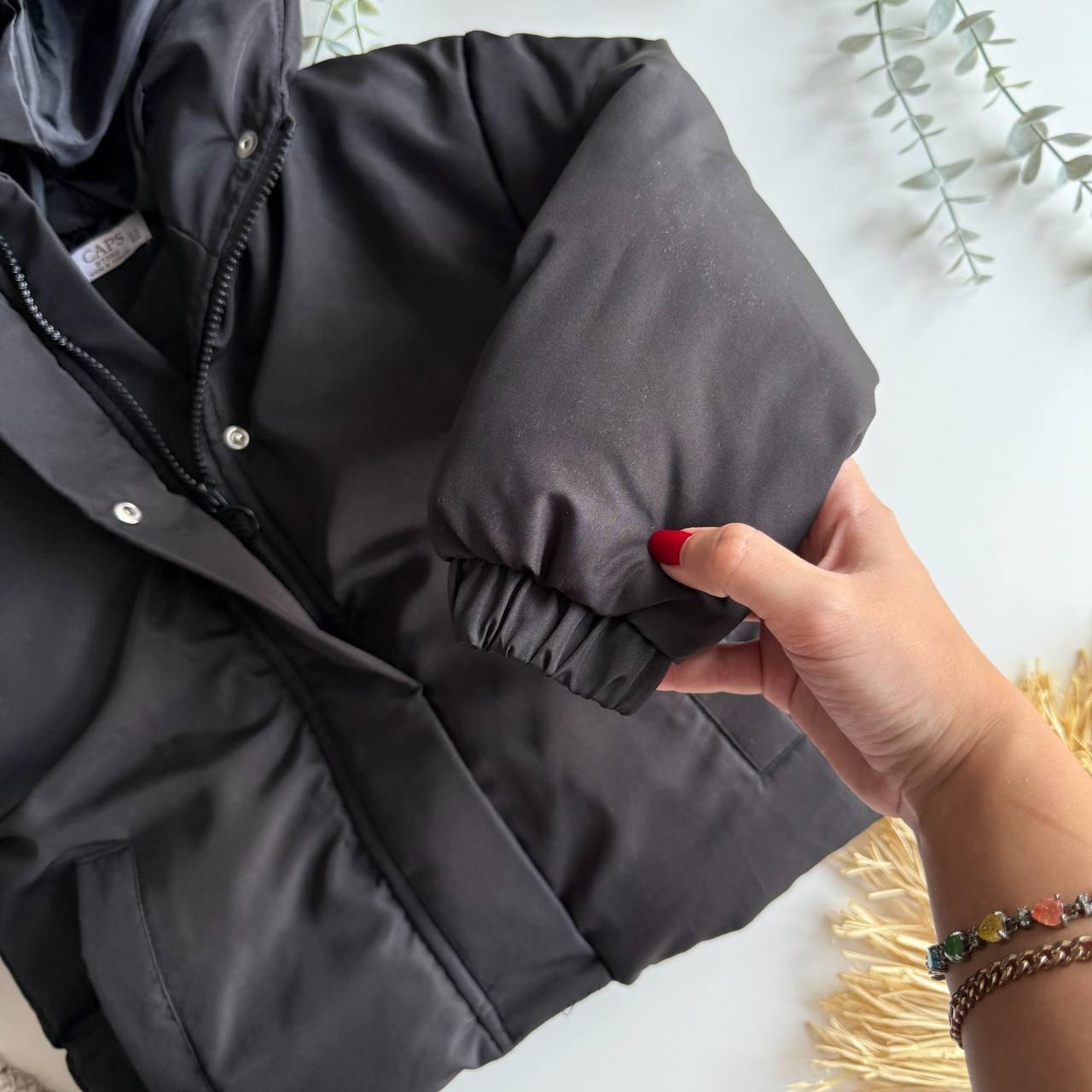 Su Geçirmez Şişme Kapüşonlu Mont