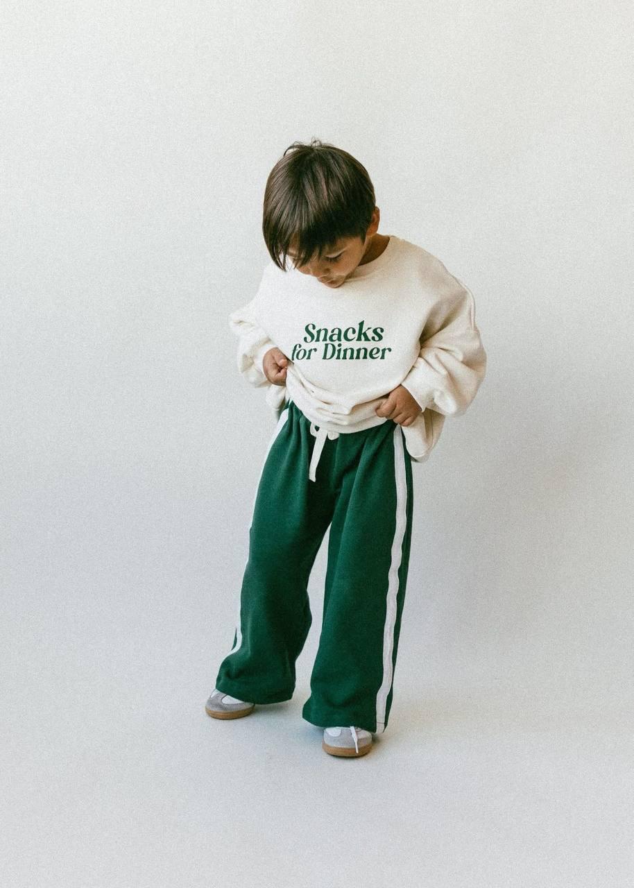 Snacks For Dinner Baskılı İkili Takım