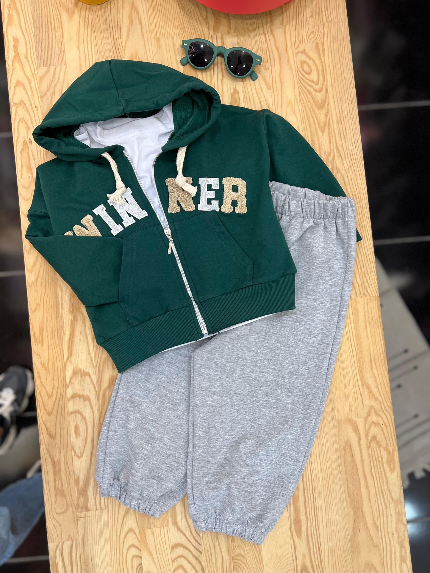 Winner Punch Detaylı İkili Takım Yeşil