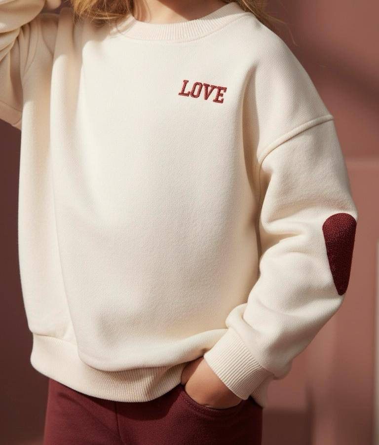 Love Baskı Detaylı İkili Takım