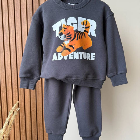 Tiger Baskılı İkili Takım