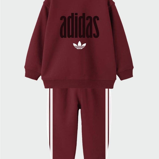 ADS Baskılı Bordo İkili Takım