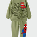 Spiderman Lego Baskılı İkili Takım