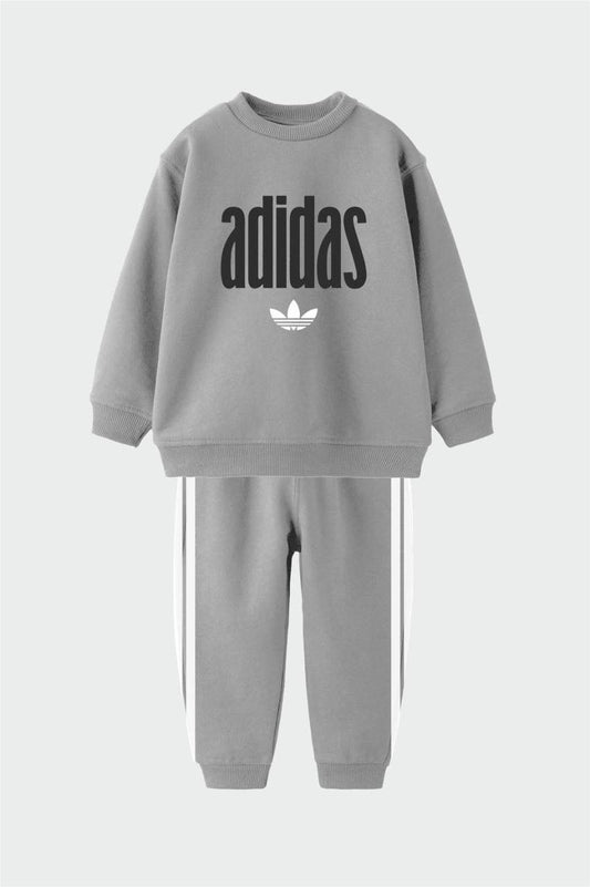 ADS Baskılı Gri İkili Takım