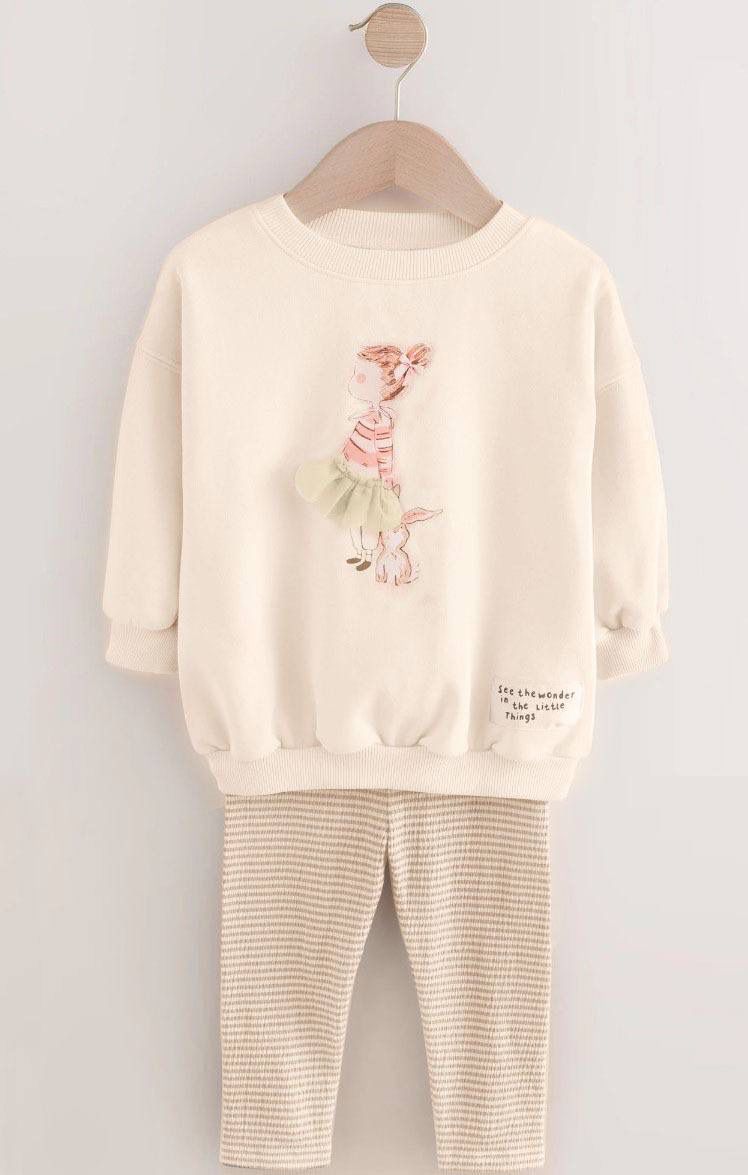 Tavşanlı Kız Baskılı İkili Takım