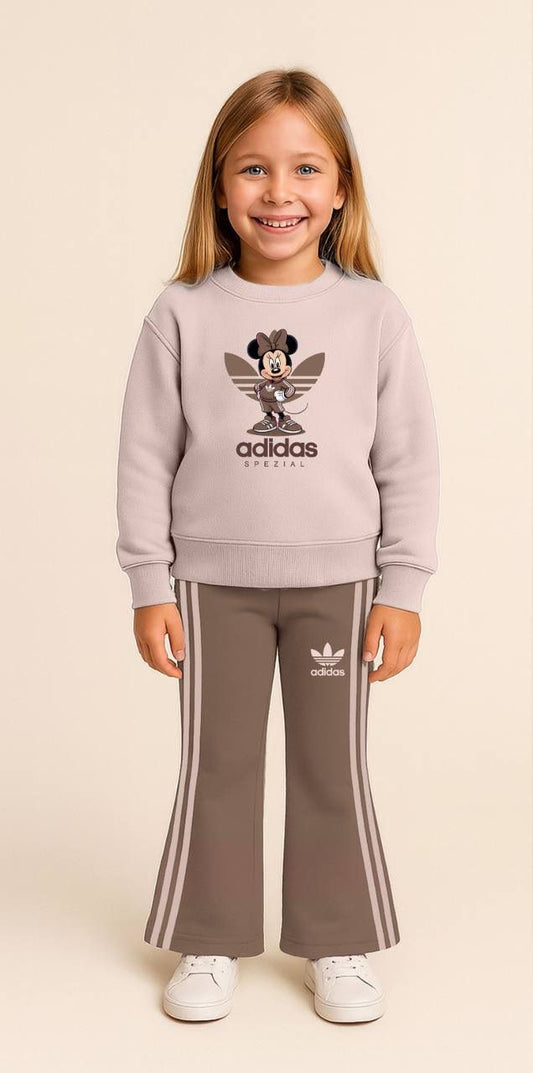 ADS Mickey Baskılı İkili Takım-Gri