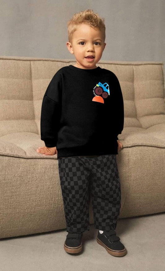 Cool Day Car Baskılı İkili Takım