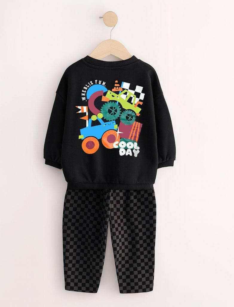 Cool Day Car Baskılı İkili Takım