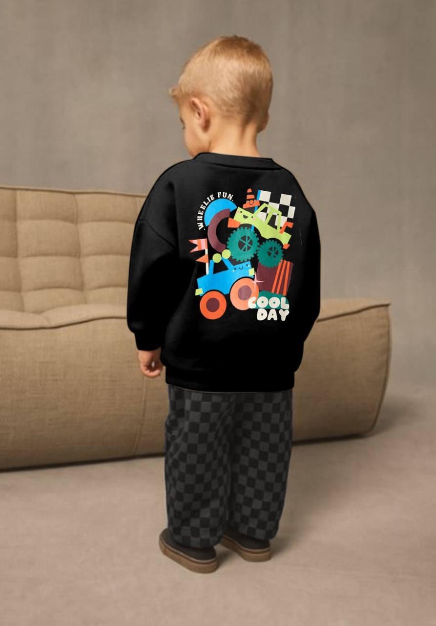 Cool Day Car Baskılı İkili Takım