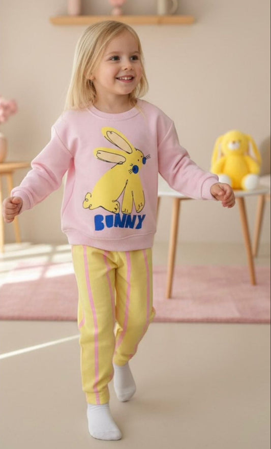 Bunny Baskılı İkili Takım