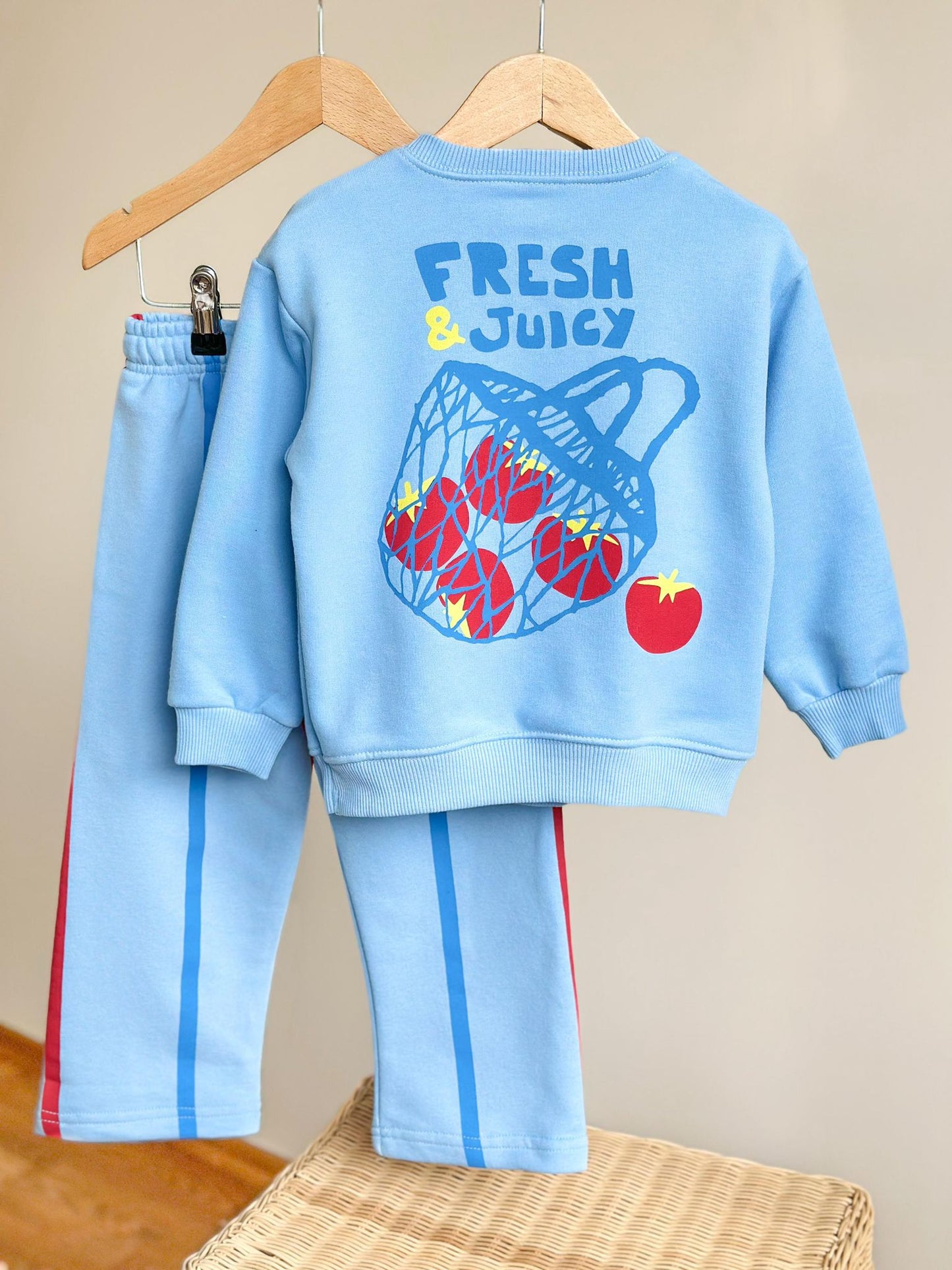 Funny Juicy Baskılı İkili Takım-Mavi