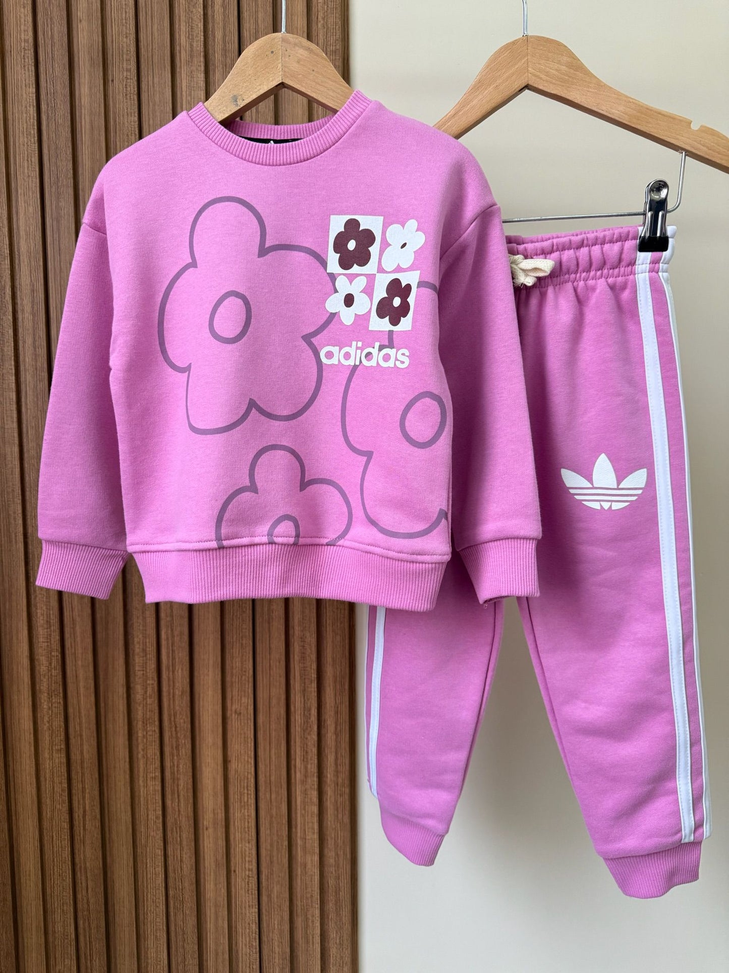 ADS Çiçek Baskılı İkili Takım-Pembe