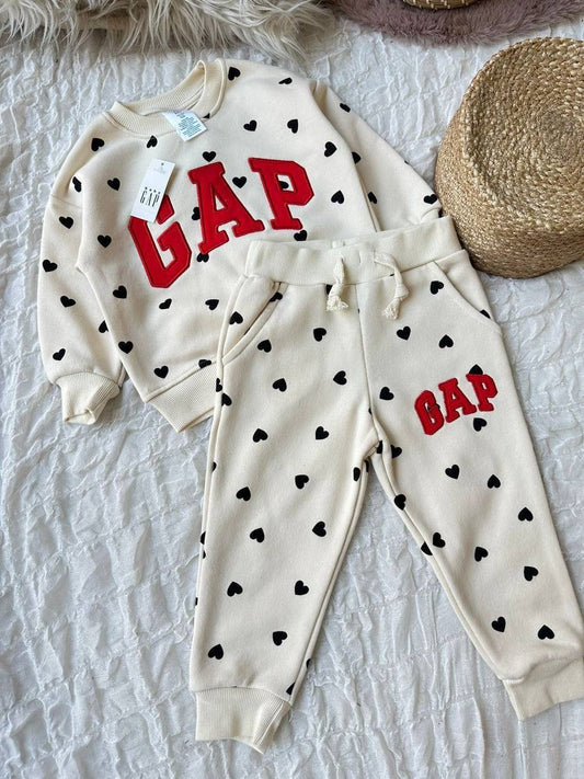 GP Kalp Baskılı İkili Takım